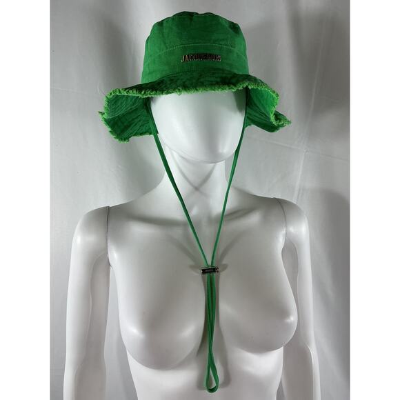 Jacquemus Green Wide-Brim Hat - Picture 2 of 5